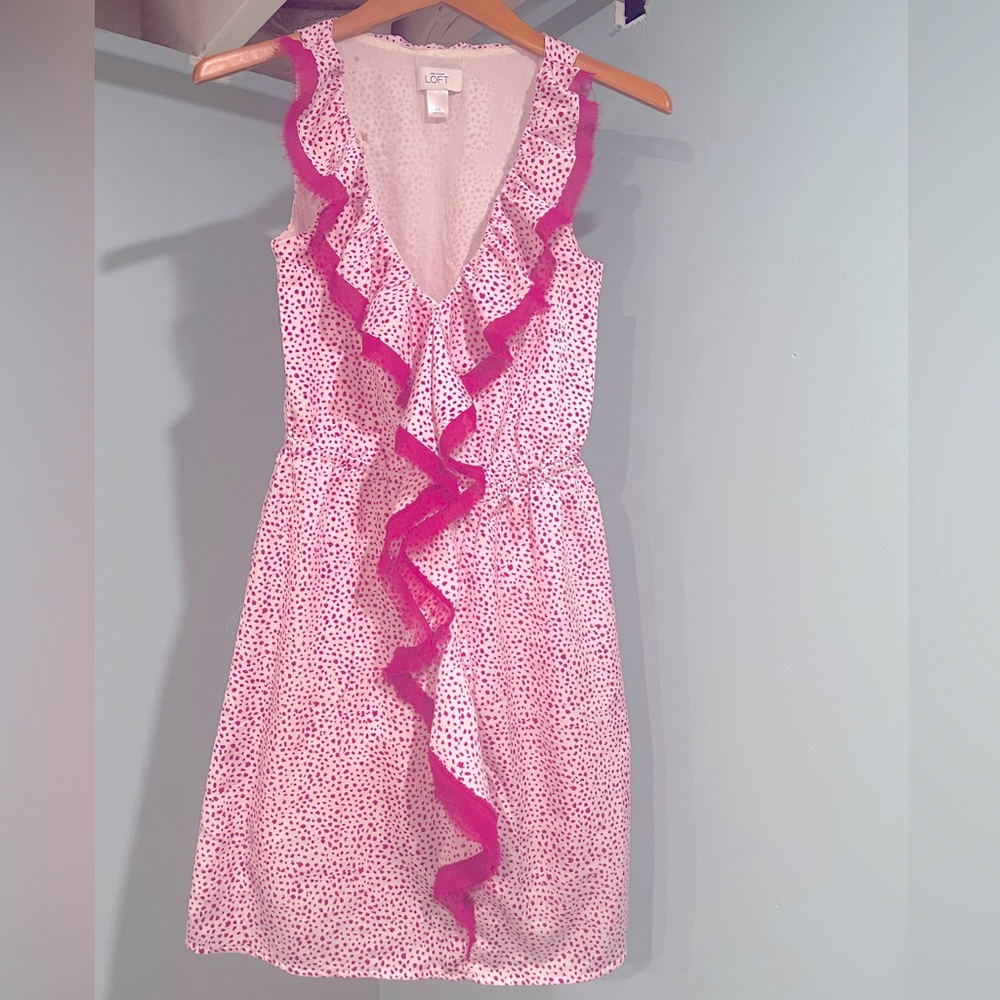 Loft V neck dress